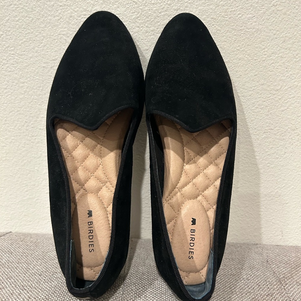 New Birdies The Heron Women's Black Flats- Size 7